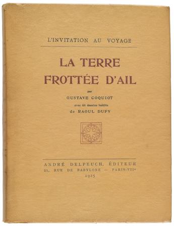 (DUFY, RAOUL.) Coquiot, Gustave. La Terre Frottée dAil.